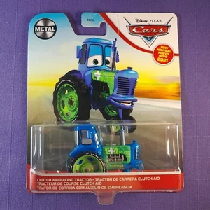 2021 Disney Cars Clutch Aid Racing Tractor 1:55 Blue and Green Tractor VHTF - Picture 1 of 11