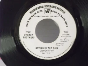 The Everly Brothers,WB 7111,"Crying In The Rain"US,7"45,1968 PROMO,2 hits,Mint - Picture 1 of 2
