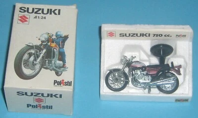 MOTO SUZUKI 1:24 POLISTIL GT 51 POLITOYS DE COLECCIÓN NUEVO EN CAJA JUGUETE AÑOS 70 Foto 1 de 4