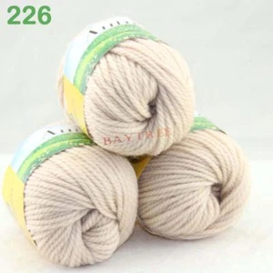 Fashion New 3Skeinx50g Chunky Warm Wool Velvet Wrap Shawl Hand Knitting Yarn 26 - Picture 1 of 2