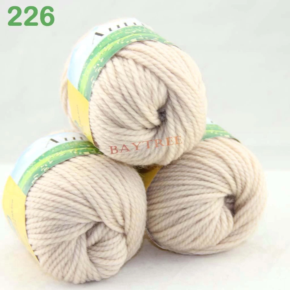 Moda Nuevo 3Skeinx50g Grueso Cálido Lana Terciopelo Envoltura Mantón Tejido a Mano Hilo 26 Foto 1 de 2