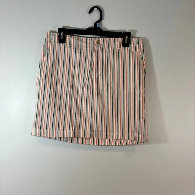 Peter Millar Skort Striped Golf Casual Pull On Athleisure Skirt Size S - Image 1 of 4