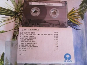 Gavin Friday Adam 'N' Eve Pre Release Advance Promo Island Audio Tape Cassette  - Picture 1 of 5