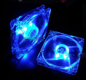 New 120mm lcy Neon BLUE LED Computer PC Cooler Case CPU Radiator Cooling Fan - Picture 1 of 3