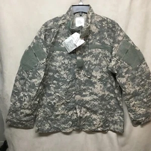 US MILITARY Coat Army Combat Uniform Insect Shield Camo Jacket Men's Large Long - Picture 1 of 5