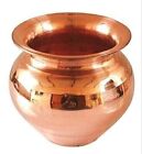 Traditional Pure Copper Lota Prayer TemplePooja Kalash Item Hindu Drinking 150ml