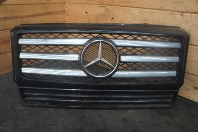 Front Bumper Radiator Grille Jet Black 4638880015 Mercedes G55 AMG W463 03 *Note - Image 1 of 4