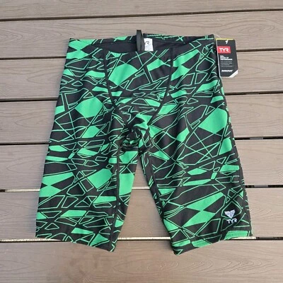 TYR Durafast Elite Mantova Cordón Verde/Negro Natación Jammer Talla 32 Nuevo Foto 1 de 3