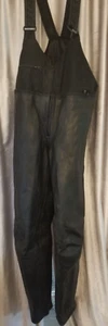 Mono de moto Dainese negro, pantalones de cuero acolchados EU52, 36" cintura GOR-TEX - Imagen 1 de 13