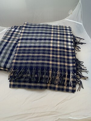 Tweedmill Plaid Dartmoor Blauw et Grijs (Blue Mist) - Laine vierge - Fabriqué au