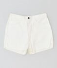 Vergas Womens High Waist Denim Shorts It 48 Xl W30 White Cotton Vintage Lx08