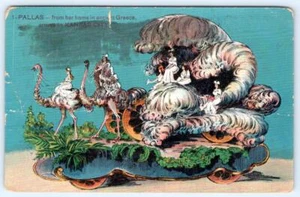 1908 PRIESTS OF PALLAS PARADE FLOAT #1 FROM GREECE ARRIVES KANSAS CITY*FANTASY - Picture 1 of 2