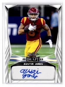 2023 Leaf Trading Austin Jones #BA-AJ2 Auto Draft USC Trojans - Picture 1 of 3
