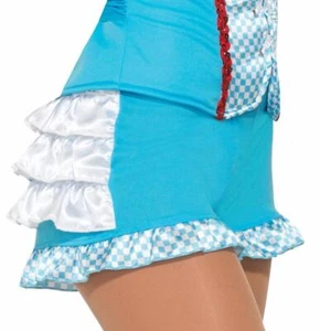 Farm Girl Boy Shorts Dorothy Fancy Dress Up Halloween Adult Costume Accessory - Picture 1 of 4
