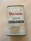 Vintage 1960?s Durkee Ground Cinnamon Cleveland Metal Spice Tin Empty
