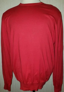 Men's Basic Editions Red Long Sleeve Crew Pullover Ltwt. Sweater Shirt Top S, XL - Picture 1 of 2