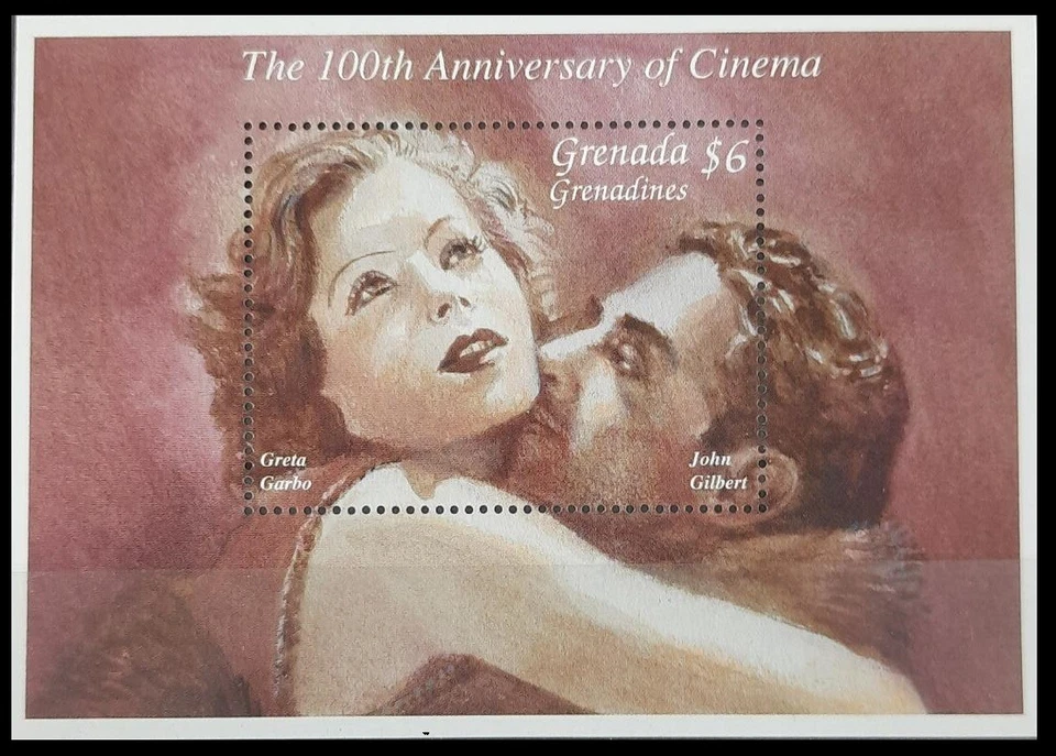 162.SELLO GRANADINAS 1995 M/S 100 ANIVERSARIO DE CINE. MNH Foto 1 de 1