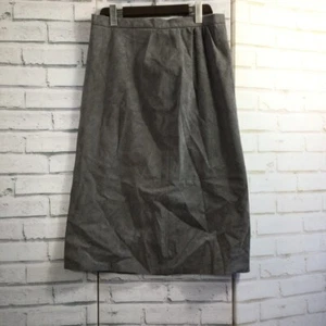 Falda de gamuza gris vintage años 90 talla mediana - Imagen 1 de 6