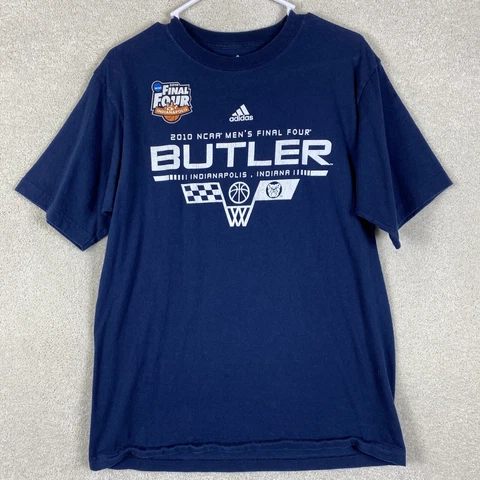Butler Bulldogs T Shirt 2010 NCAA Final Four Small Adidas Short Sleeve Shirt Cover