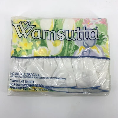 Flower Show Wamsutta No Iron Ultracale Twin Flat Sheet 180 Thread Count - Image 1 of 2