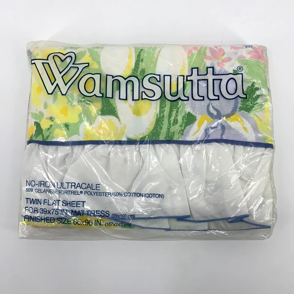 Flower Show Wamsutta No Iron Ultracale Twin Flat Sheet 180 Thread Count - Image 1 of 2