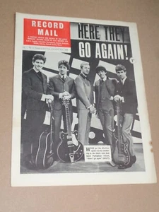 Record Mail June 1964 Hollies front cover (Peter & Gordon/Yardbirds/Shadows) - Imagen 1 de 1