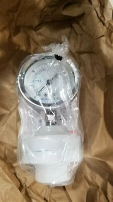 New Plast-O-Matic 1/4" X 1/2" GGVS030-PV GGM Gauge Guard 0-30 PSI PVC - Image 1 of 2