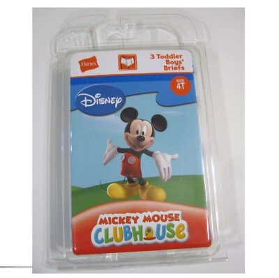 Hanes Disney Mickey Mouse Boy's 4T Brief Underwear Under Pants - Image 1 of 2