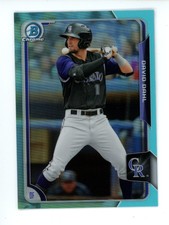 2015 Bowman Draft Chrome Blue Sky Refractors  David Dahl #152 Colorado Rockies