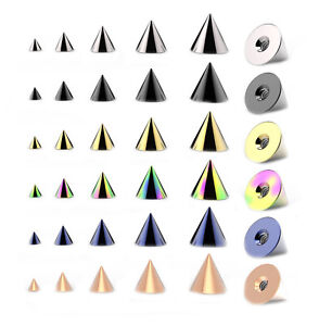 Spare CONES for Piercings Belly Nipple Tragus Labret Tongue Ear Piercings