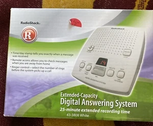 Radio Shack Digital Telephone Answering System Machine 43-3801 Dove Gray - Picture 1 of 3