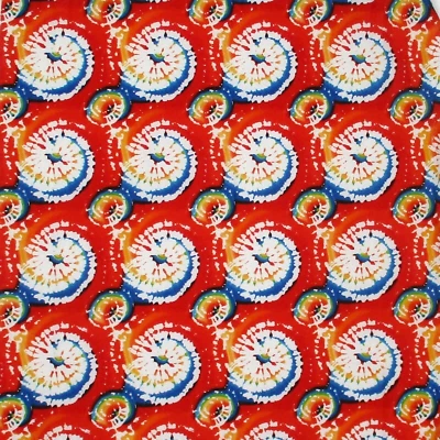 Fat Quarter Red Tie Dye 18" x 21" FQ Create It Fabric - Image 1 of 4