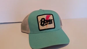 David Bowie Trucker Hat Light Blue White Embroidered American Needle - Picture 1 of 6