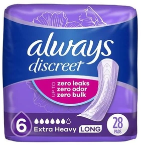 NEU DAMEN Always Discreet Inkontinenzeinlage extra stark saugfähig lang 28 Einlagen - Bild 1 von 1