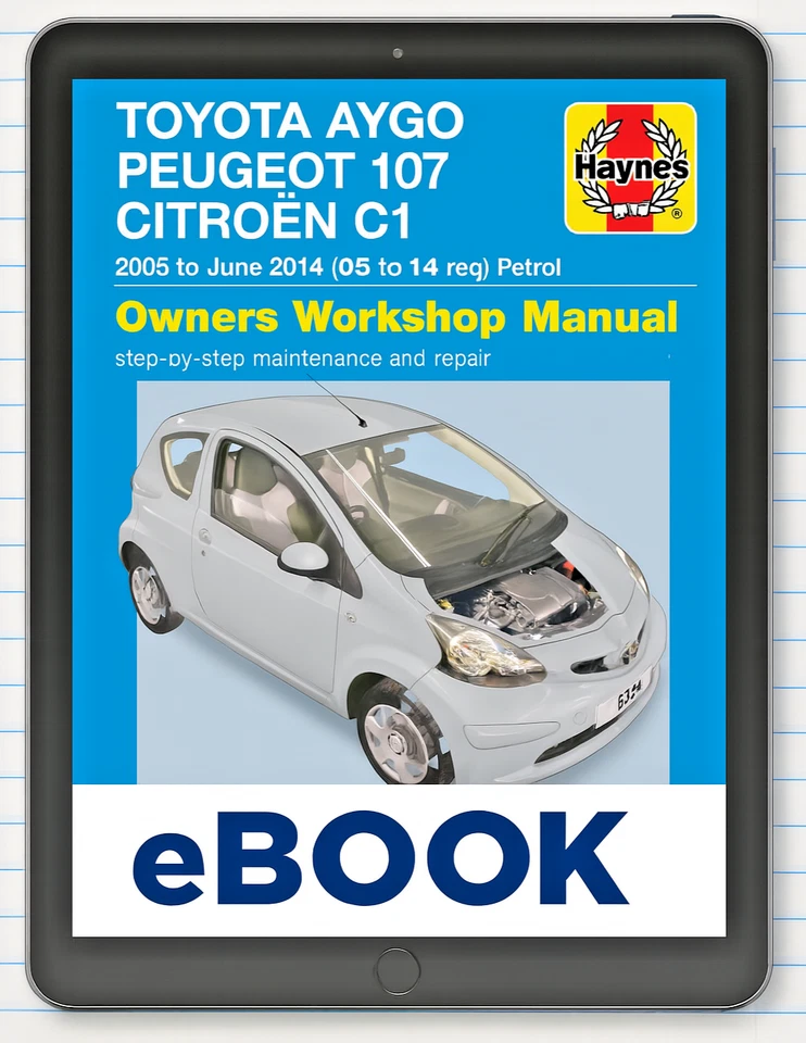 Toyota Aygo, Peugeot 107 e Citroen C1 gasolina (05-11) Haynes Manual |*SEM PAPEL*| - Imagem 1 de 1