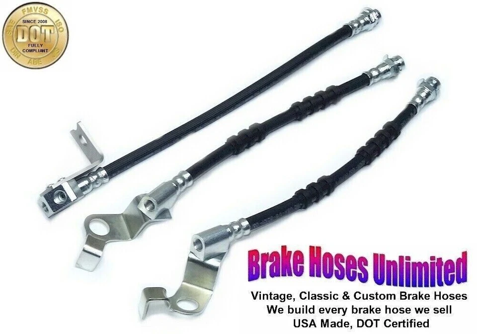 JUEGO MANGUERA FRENO FORD GALAXIE 500, 1965 1966 - DISCO DELANTERO Foto 1 de 2