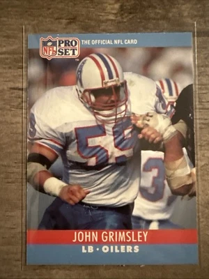 John Grimsley Houston Oilers 1990 FACT Pro Set Cincinnati #120 Kentucky Wildcats - Image 1 of 2