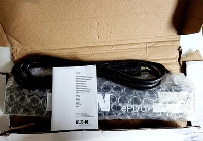 New in Box - Eaton EPBZ86 PDU (1U, 12 Outlets 5-15P 1.44kW) +access.  - Image 1 of 3