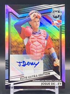 2022 Panini Elite Extra Edition Josue Demey Auto - Dominican Prospect League - Picture 1 of 2