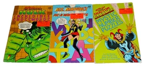 Lotto libri puzzle Marvel Stan Lee 1978 vintage Hulk Ms. Marvel's Doctor Strange - Foto 1 di 7