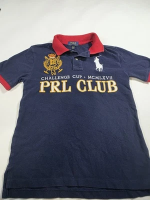 Polo Ralph Lauren Youth Blue PRL Club Embroidered Polo Shirt youth Med 10/12 - Image 1 of 4