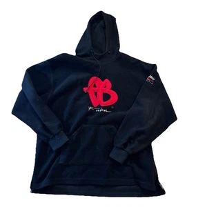Vintage Y2K Fubu Rap Hip-Hop Spellout Logo Fleece Hoodie Skate Baggy Herren XL 90 - Bild 1 von 4
