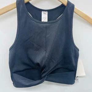 Z by Zella Youth Girls Size Large 10/12 Ribbed Twist Front Racerback Bra 689 - Picture 1 of 7