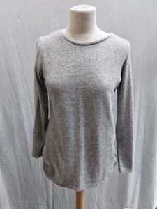 Top/maglione in maglia grigio super morbido Next Petite nuovo con etichette - UK 14 - Foto 1 di 6