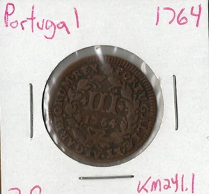 Coin Portugal (Kingdom) 3 Reis 1764 KM241.1 - Picture 1 of 2