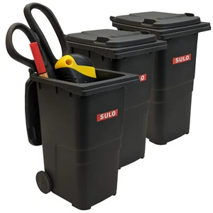 3 piezas SULO Mini contenedor de basura gris cubo de basura de mesa 240 L carcaj de bolígrafos - Imagen 1 de 6