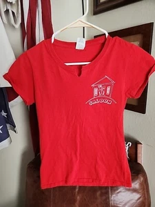 The Hill Saloon T-shirt donna barista barback rossa punto singolo - Foto 1 di 7