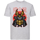 Samurajska maska wojownika t-shirt