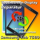 24 St Samsung Galaxy Tab SM T580 T585 Touchscreen Display Glas Reparatur Schwarz