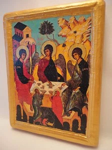 The Hospitality of Abraham Archangels Byzantine Russian Orthodox Icon Art - Picture 1 of 9